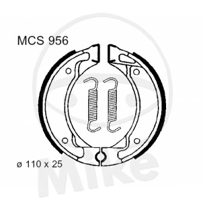 Bremsbeläge LUCAS f. Trommelbremse MCS 956