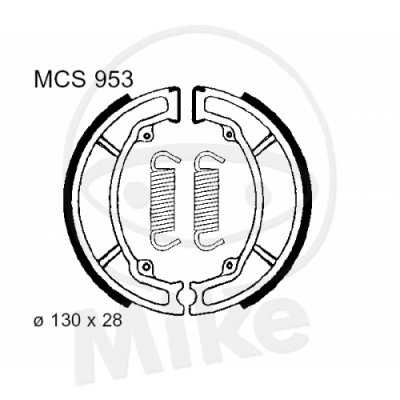 Bremsbeläge mit Federn LUCAS MCS953 LC1
