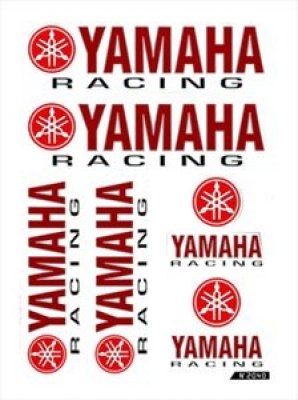 Aufkleberset Yamaha rot/schwarz